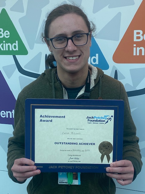 So proud of Zenon @ TR6, winner of the West Thames Jack Petchey Award for January. Zenon was recognised for his contributions in organising a fund raising assembly for Remembrance Day. Well done Zenon!