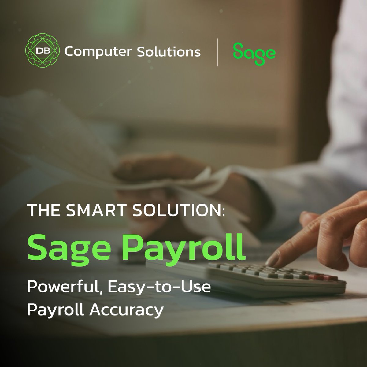 Elevate Your Payroll Experience with Sage Payroll from DB Computer Solutions!

Get in touch with us at 061480980 or email us at info@dbcomp.ie.

#SagePayroll #PayrollManagement #DBComputerSolutions #BusinessSolutions #Efficiency #Compliance #IrishBusinesses