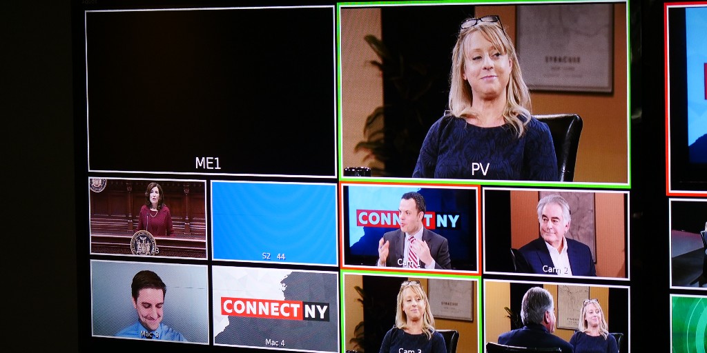 WCNYPBS's tweet photo. Watch this month's #ConnectNY on Jan 29 at 9 pm.

Host @poozer87 sits down with @StirpeAl, Rebecca Garrard of @citizenactionny, and @PolicyEngineer of @empirecenter to discuss Governor Hochul's state budget, her priorities for the year ahead, and the 2024 legislative session. https://t.co/oseap34e0o