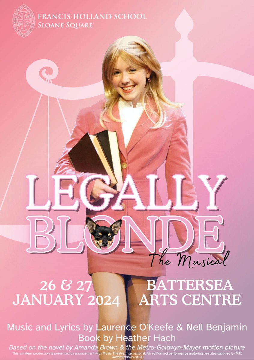 FHSSloaneSquare's tweet photo. It's just two days until our whole school production of Legally Blonde The Musical takes place at @battersea_arts! Final rehearsals are underway!
Tickets are selling fast! https://t.co/JKc3d7F7bM #FHSCommunity https://t.co/k3kDhqqMbL