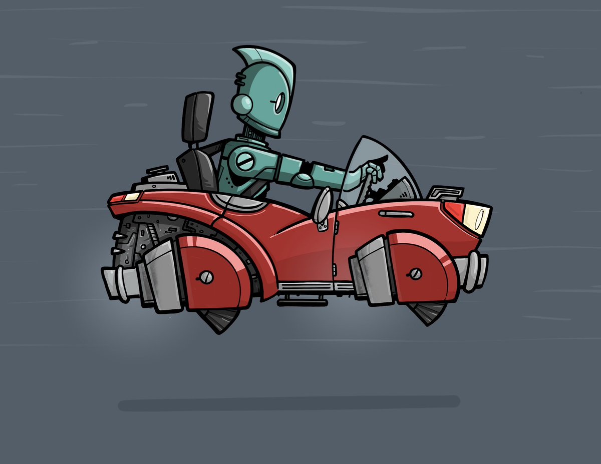 Racin’ Robot

#Sketch #Drawing #Doodle #SciFi #Robot #hovercar