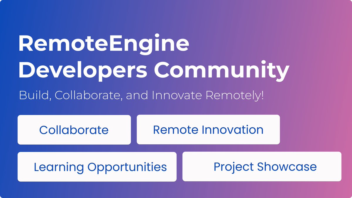 remoteengine's tweet image. Join Developers Community nas.io/devcom 

#developers #community