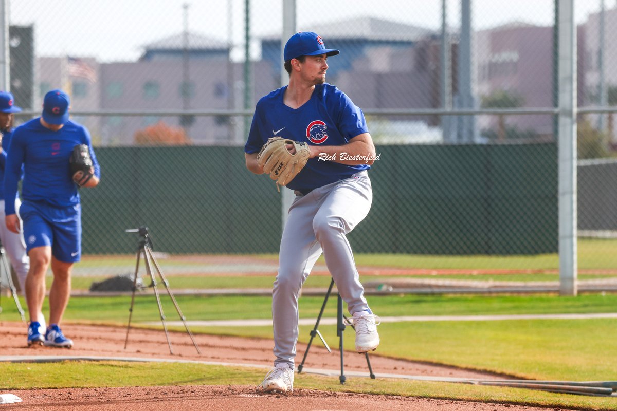 biest22's tweet photo. Minor league pitchers in camp and beginning to throw some bullpens - @Nick_hull5 @hunter_bigge @grantkipp @cnoland_13 #Cubs #CubsProspects https://t.co/dQphp92Ksm