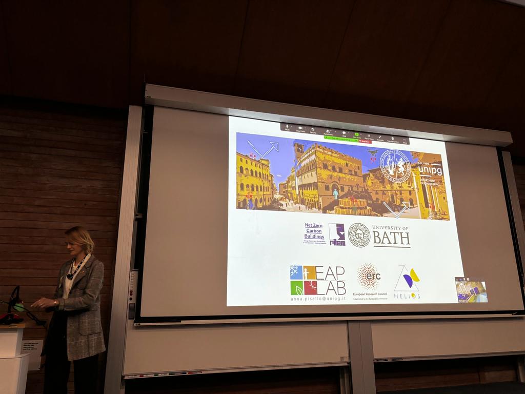 AnnaLauraPisell's tweet photo. Great to be invited speaker from #EAPLAB @UniperugiaNews at the 2nd international workshop on #NetZeroCarbon #buildings with #radiativecooling thanks @ERC_Research #Helios_erc https://t.co/Ttjpz14mfB