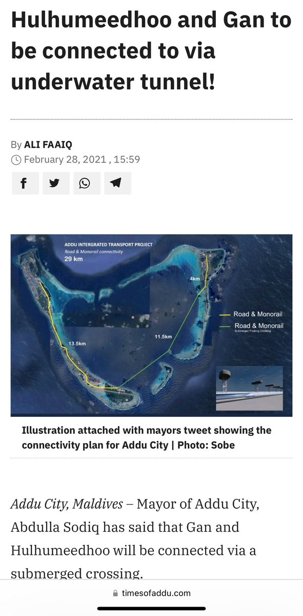 blue_economy (@noo_igthisoadh) on Twitter photo <a href="/nemesaur/">Nemesis</a> <a href="/lucasjalyl/">Luke</a> It was first proposed by <a href="/SobeAbdulla/">Abdulla Sodiq(Sobe')</a> while he was still a Mayor at <a href="/AdduCityCouncil/">Addu City Council</a> on Feb 27th 2021. He proposed to connect Hulhumeedhoo & Gan through a submerged tunnel. <a href="/nemesaur/">Nemesis</a> <a href="/lucasjalyl/">Luke</a> It was first proposed by <a href="/SobeAbdulla/">Abdulla Sodiq(Sobe')</a> while he was still a Mayor at <a href="/AdduCityCouncil/">Addu City Council</a> on Feb 27th 2021. He proposed to connect Hulhumeedhoo & Gan through a submerged tunnel.