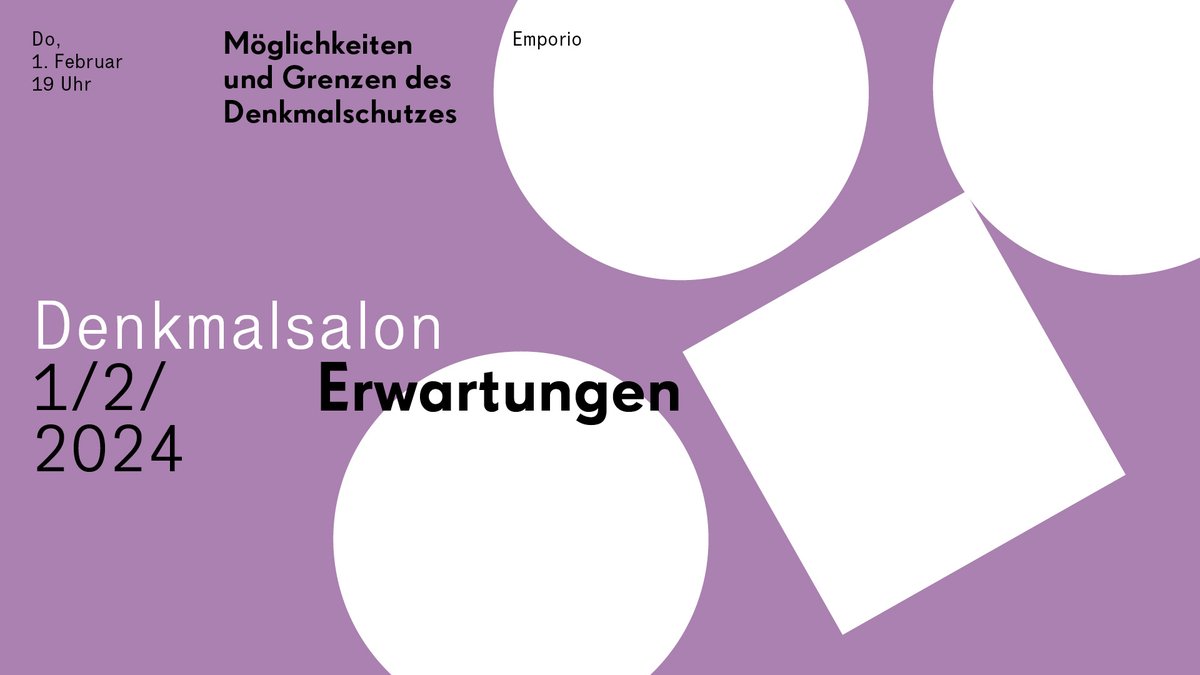 In der neuen Veranstaltungsreihe 'Denkmalsalon' laden @ZEITstiftung, Stiftung Denkmalpflege HH, Denkmalverein und Denkmalschutzamt zum Austausch über aktuelle Themen rund um Stadtentwicklung und Denkmalschutz ein. Es gibt noch wenige Plätze. Zur Anmeldung👉t1p.de/heqag