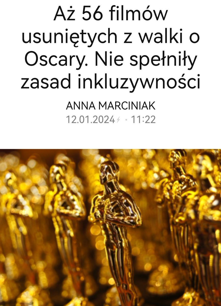 Walory artystyczne? A komu to potrzebne? Ważne, żeby film spełniał „zasady inkluzywności”! 🤡