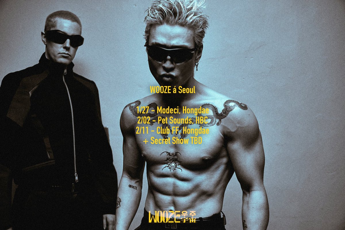 WOOZE (@woozeband) on Twitter photo <겨울 서울 날짜>
Full info on our Seoul winter tour:
01.27 - <a href="/modeci/">cole fuller</a>
02.02 - @petsoundsmusicpub
02.11 - @hongdaeff
+ Secret show to be announced.. <겨울 서울 날짜>
Full info on our Seoul winter tour:
01.27 - <a href="/modeci/">cole fuller</a>
02.02 - @petsoundsmusicpub
02.11 - @hongdaeff
+ Secret show to be announced..
