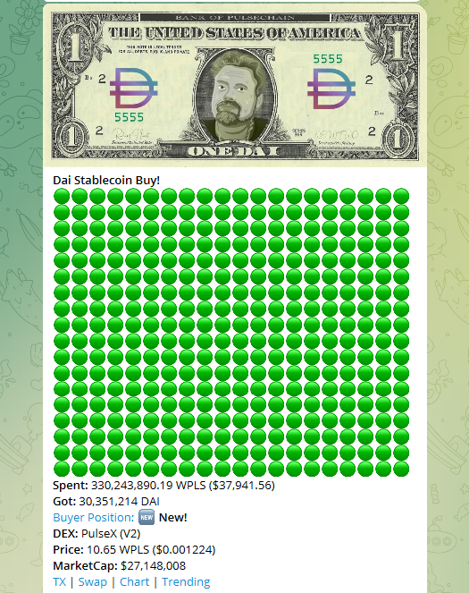 HODLnomix's tweet photo. The largest order in $pDAI history has just been booked
START THE PARTY! ๐ฅณ
#ThePegening #ThePeg https://t.co/VvPizktFze