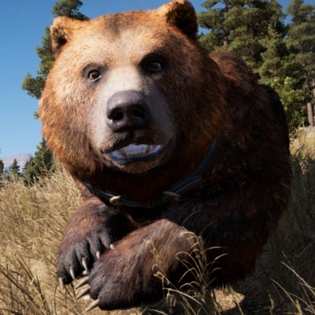 Ubisoft's tweet photo. Cheeseburger says hi 👋 https://t.co/scPVvY3Kho