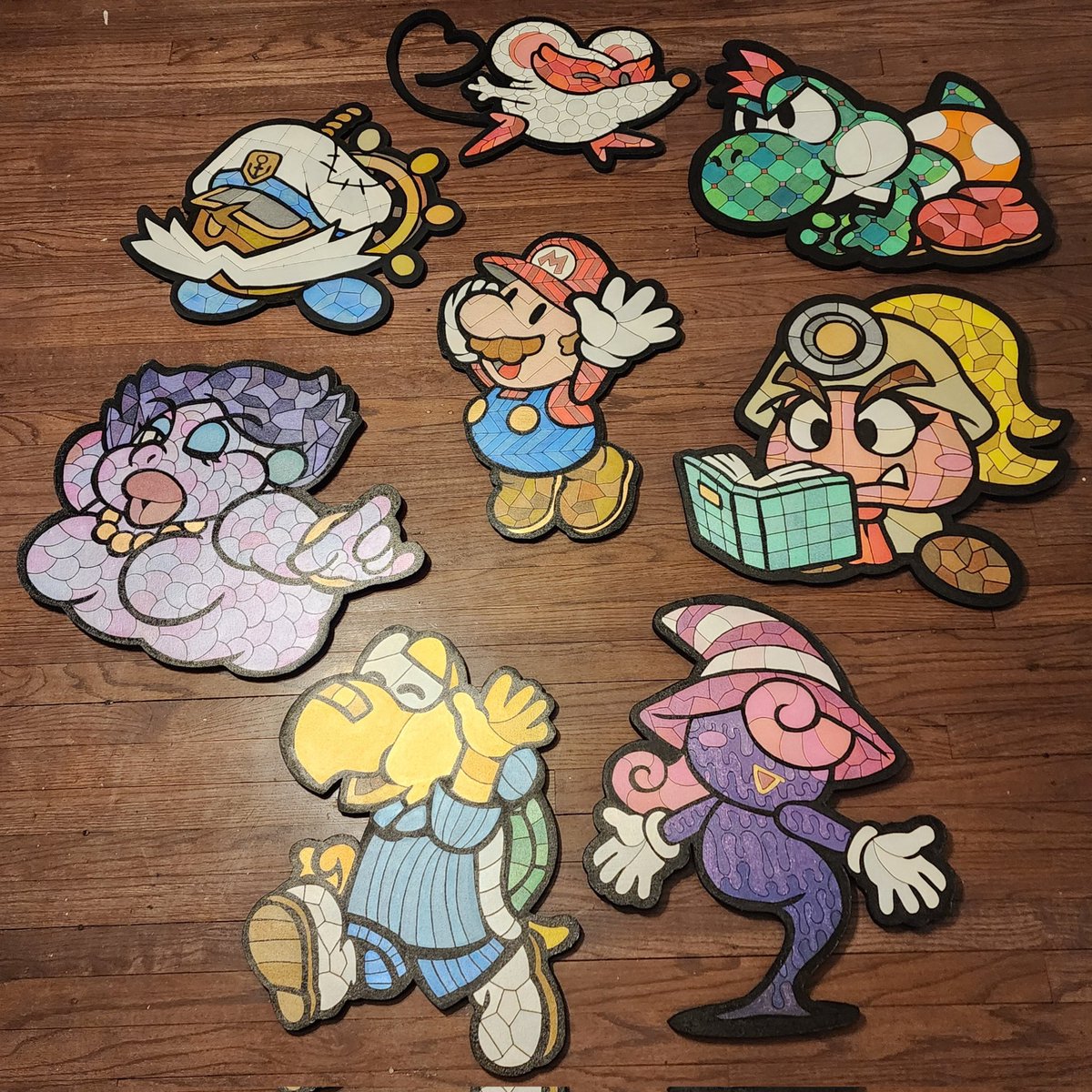 The Stained Glass Heroes collection is COMPLETE! Thank you again to <a href="/JustyceBriney/">RiD | Justyce</a> for commissioning this wonderful set. Pictures of each will be in the comments!

 #ttyd #papermariottyd #thousandyeardoor #nintendo #papermario