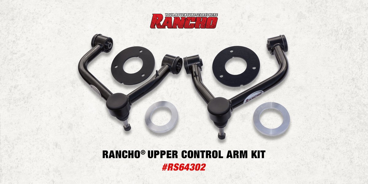 RanchoShocks's tweet photo. Enhance performance with Rancho control arms for #Chevrolet #Silverado /GMC #Sierra 1500 trucks. Rancho #controlarms keep the ball joint at the optimal angle and are treated to resist corrosion and rust. Learn more: https://t.co/qbyk290dcK #YourAdventureStartsHere #GoRancho https://t.co/vDMaDAGeZl