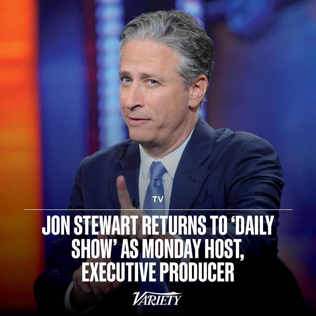 Jon Stewart is returning to 'The Daily Show.'

He will serve as its host on Monday nights throughout the 2024 election cycle and run the program. Stewart is expected to oversee it through 2025. bit.ly/493LLBh