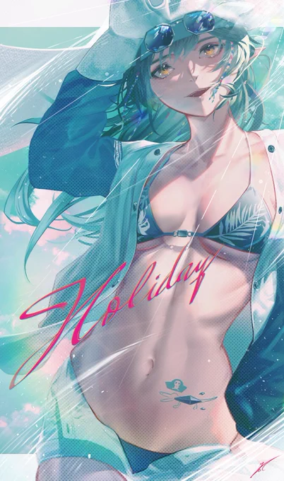 さわやか水着ナイツです #アークナイツ #明日方舟 #Arknights