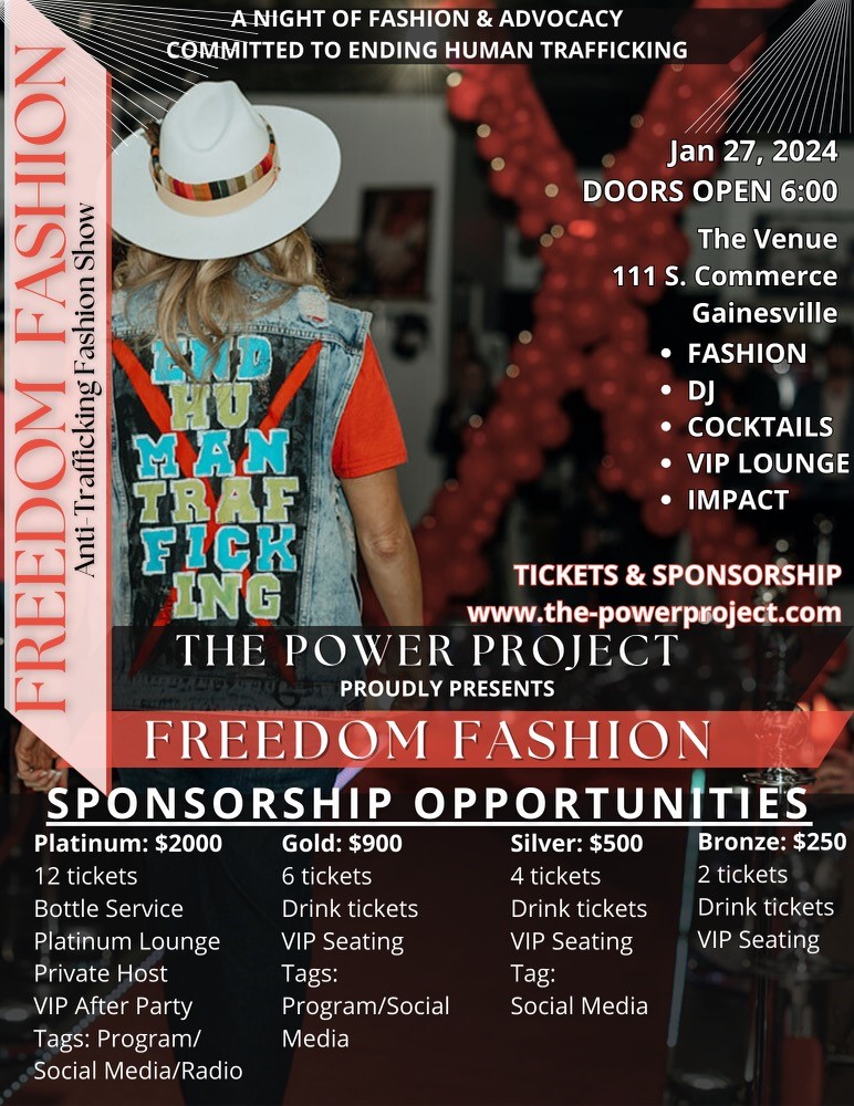GainesvilleCofC's tweet image. It's a night of fashion with passion when Cooke County Hope Alliance brings the runway back for their Freedom Fashion event this Saturday! 🤩 Tickets and sponsorships are almost gone so get yours today! 🎟️
#fashionforacause