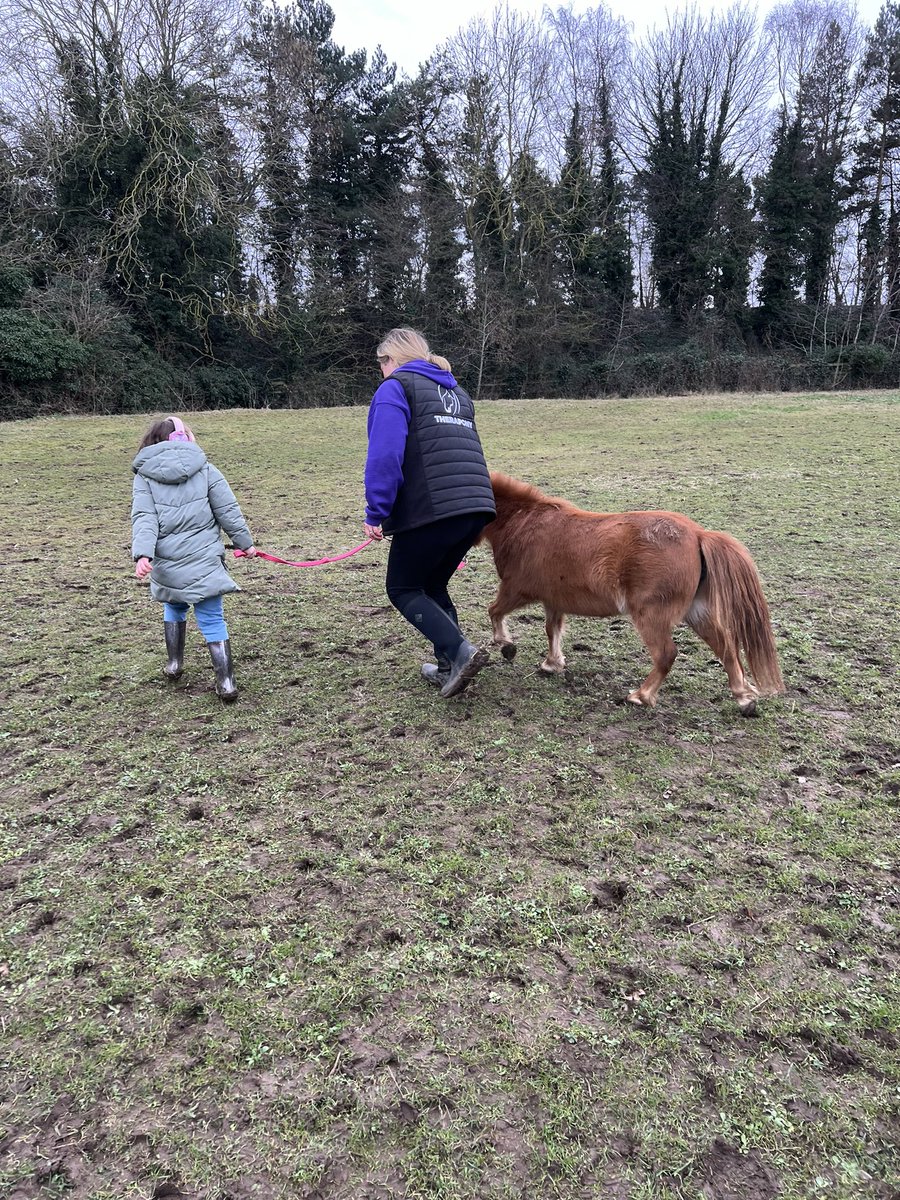 What fun we had with a young person from <a href="/LifeSkillsHub/">LifeSkillsHub</a> Running, freedom, horse noises, listening to instructions&amp;exercise. Boo had fun too. Not every child finds new places easy to adapt to but at Therapony it’s a safe space where we can explore and grow!!   #wellbeing #SEN