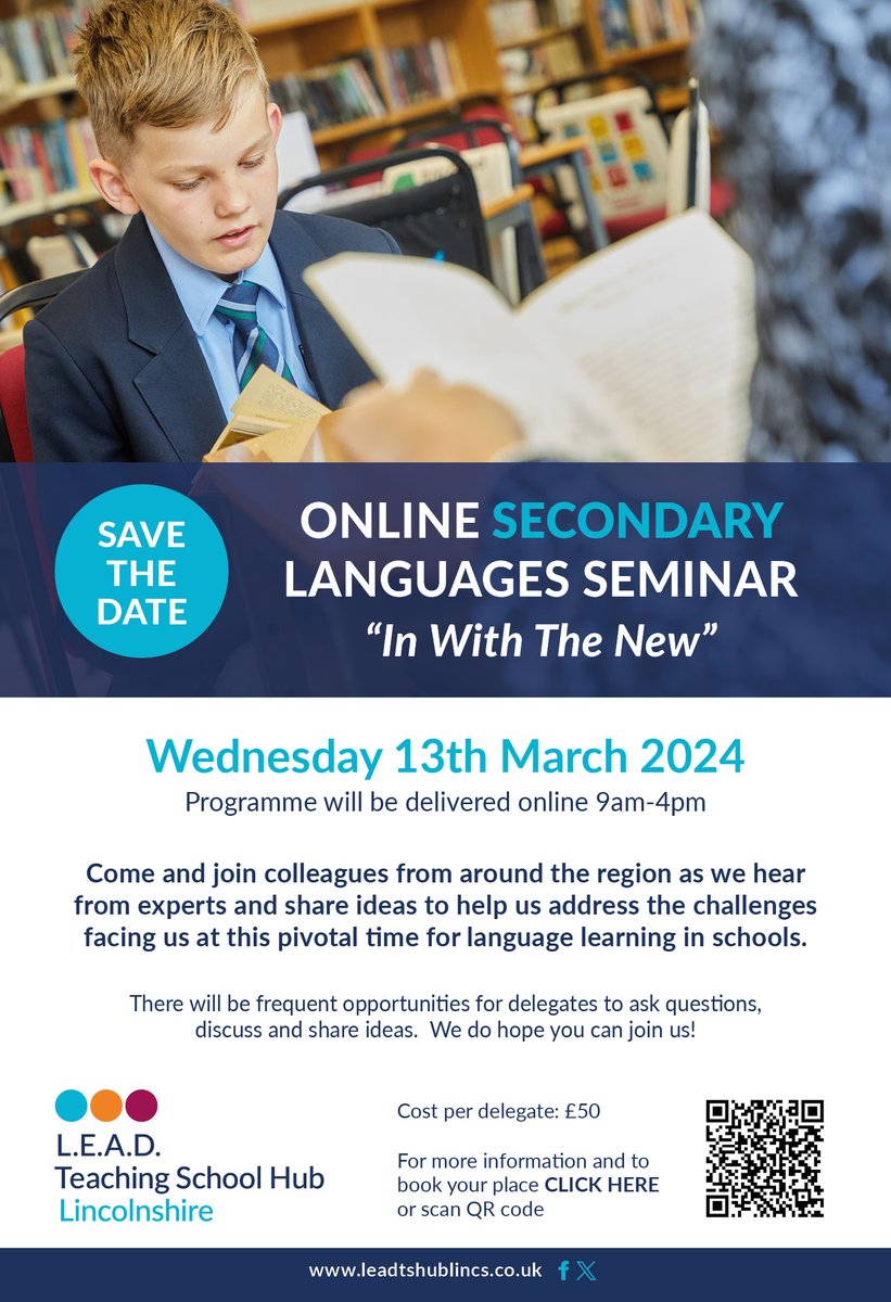 LEADLanguages's tweet image. The annual @LEADTSHub  Secondary Event is back!  Online 13/03 we have wonderful line up to help you prepare for the challenges ahead of us in Languages teaching. To whet your appetite, @wendyadeniji  is a key speaker!Click the link in the flyer or go to event.bookitbee.com/.../secondary-…...