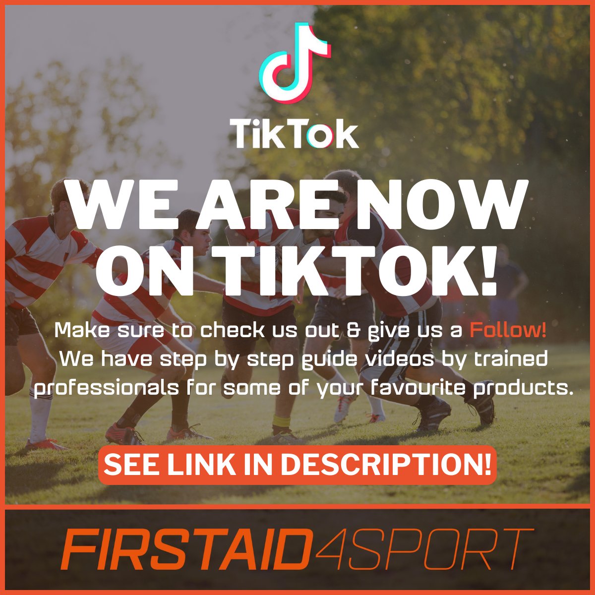 firstaid4sport's tweet photo. We are now on TikTok & will be working with partners across multiple different sports & professions to create informative video content & showcase some of our best selling products! View our TikTok Channel here:
https://t.co/vpXRLPn5Ca
#FirstAid4Sport #TikTok #newcontent #sports https://t.co/JqT56tMDUi