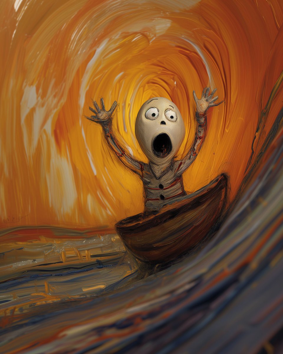 tk_pix's tweet photo. The whirlpool of existence...
#portrait #chaos #navigatinglife #tumultuoustimes #midjourney #midjourneyAi #aiart #midjourneyart #aiartcommunity #midjourneyV6 #aigenerated #aigeneratedimages #setadrift #stormyseas #littleboat #mercyoftheelements https://t.co/xsM5DGwq8p