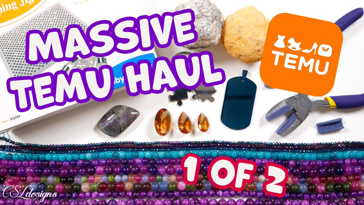 CSLdesignsuk's tweet photo. Part 1 of my massive Temu haul has just gone LIVE! Delicious jewellery making supplies. 😄
———
https://t.co/p7bGFzR1QG
——— https://t.co/KtrRUr21sa