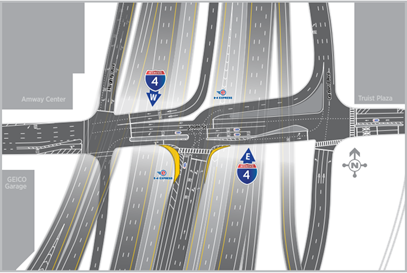 i4beyond's tweet photo. Construction has begun on the reconfiguration of South Steet under I-4 into a two-way street. This will enable continuous eastbound travel for motorists entering and exiting #I4Express. Visit https://t.co/sDSNFnmQvs. https://t.co/R7GMWyOicH