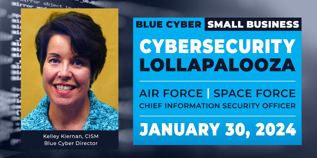 Join Blue Cyber Jan. 30 at 12pm ET for “Cybersecurity Resources Lollapalooza” with a kickoff from National Native American Small Business Leadership. Ten agencies will discuss their free services to assist small businesses with cybersecurity. Register: ow.ly/I6aK50QsyrB