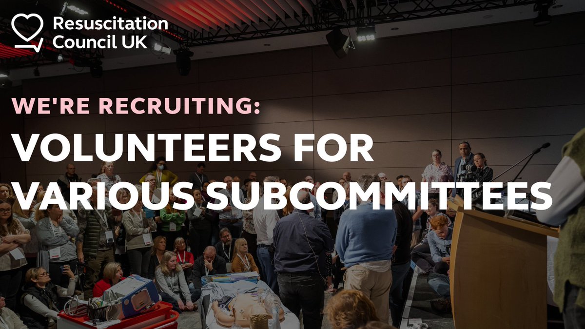 We're looking for enthusiastic healthcare professionals to join the following subcommittees: EPALS Course Subcommittee NLS/OHNLS/ARNI Course Subcommittee ReSPECT Subcommittee Research Subcommittee Interested in joining? Take a look at our website to learn more about these