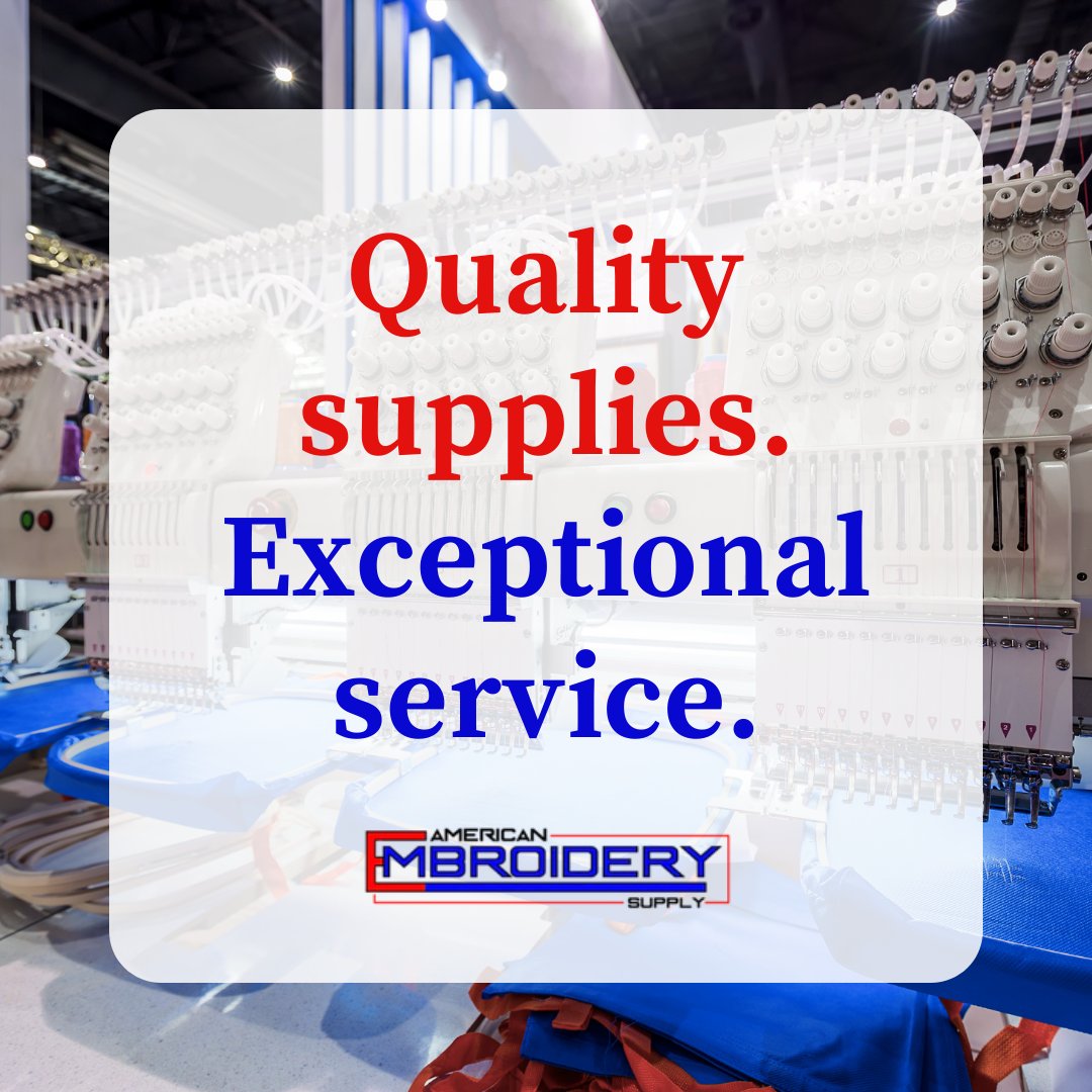 We offer only the highest quality machine embroidery supplies, backed by our dedicated customer service. Shop our bestsellers at americanemb.com. 

#americanembroiderysupply #embroiderysupply #monograms #machineembroidery