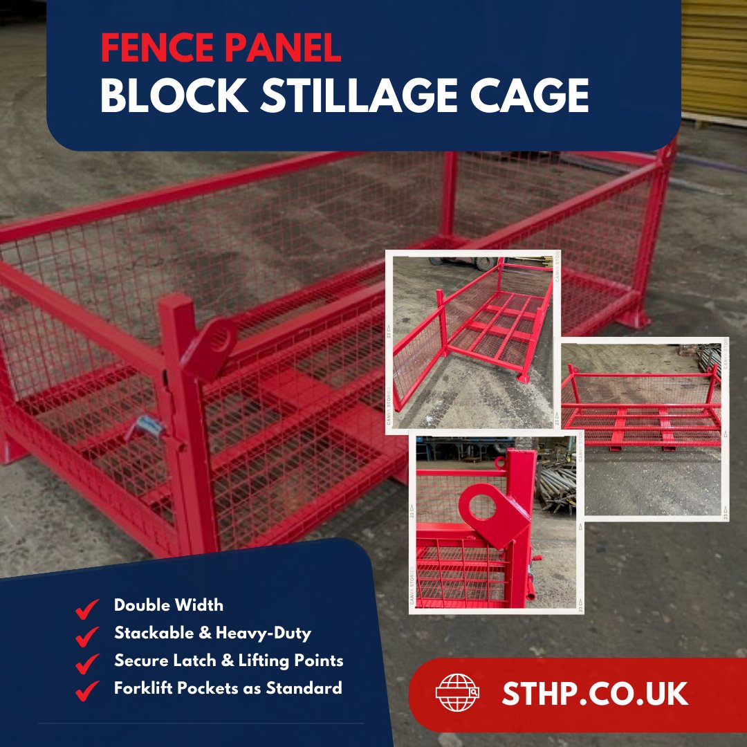 St_HelensPlant's tweet photo. ๐๏ธ Upgrade to St Helens Plant's Fence Panel Stillage Cage (Double Width) for a heavy-duty and reliable solution. Designed specifically for storing and transporting fence panel blocks.๐๐๐
๐๐๐
https://t.co/mAjARRoVZI
#FencePanelBlockStillage #Stillage #StillageCage https://t.co/5WWOs1VIcy