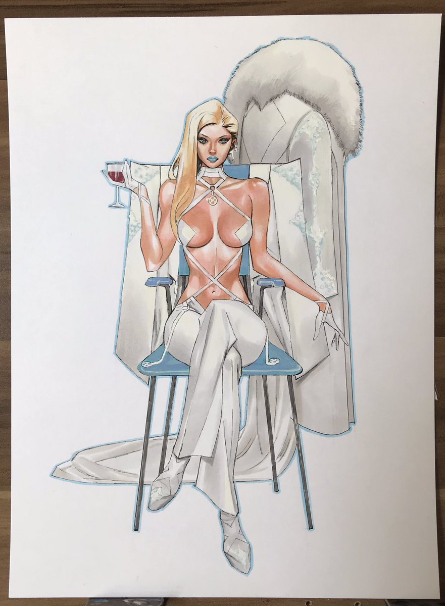 Emma Frost Hellfire Gala commission

Dm for commission inquiries!