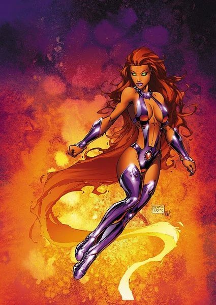 cleaswitch's tweet photo. Starfire vs The Human Torch https://t.co/1EUHTHRY3O