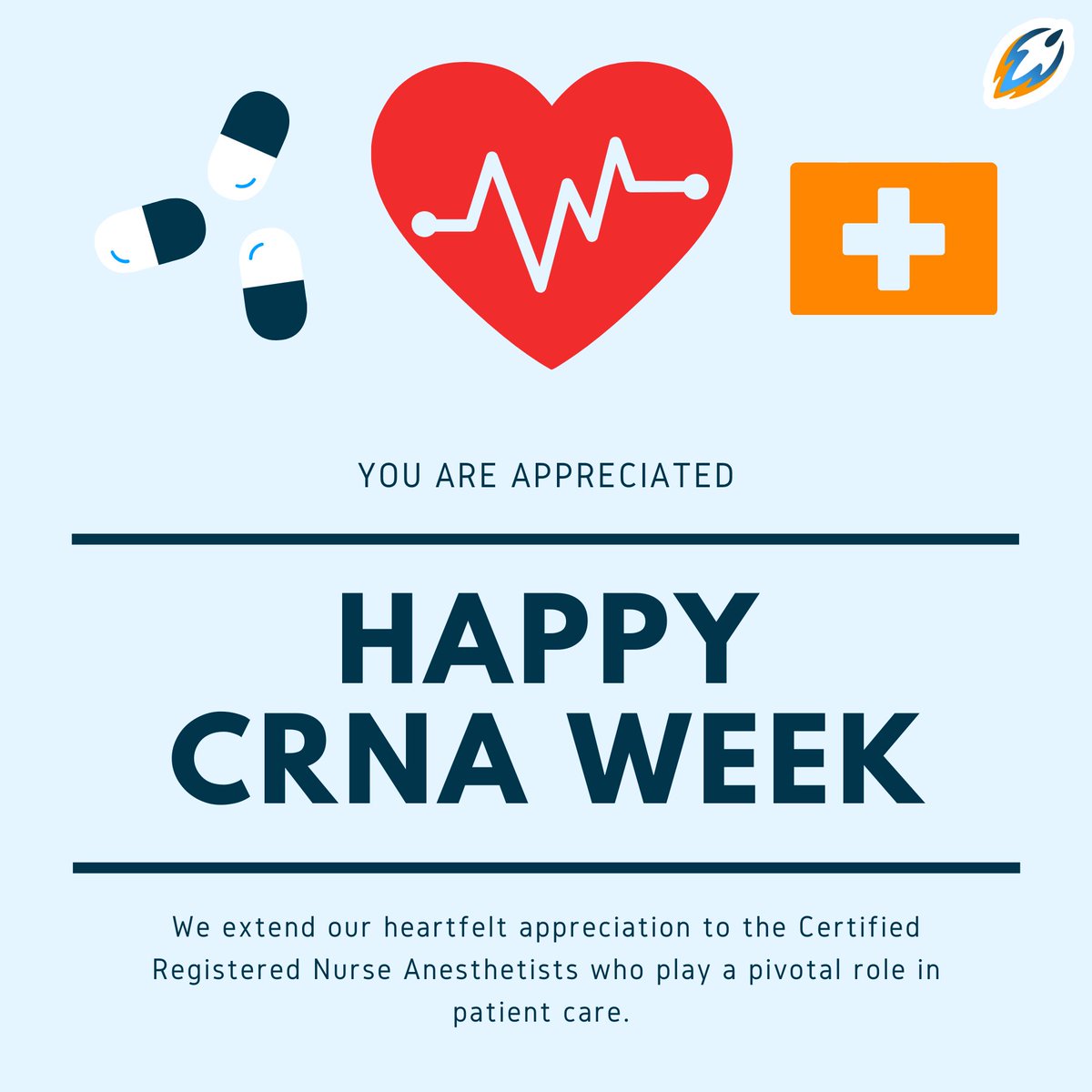 RocketLocums's tweet photo. Thank you, CRNAs, for your unwavering commitment to excellence in anesthesia care. Join us in honoring these exceptional professionals who bring both science and solace to the heart of healthcare. #CRNAWeek 🚀 https://t.co/eAryUt2RN1