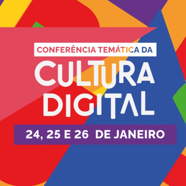 alquimidia's tweet photo. Nos dias 24, 25 e 26 de janeiro, é realizada a 1ª Conferência Temática da #CulturaDigital, em formato online. O encontro faz parte das atividades preparatórias da 4ª Conferência Nacional de Cultura. Inscreva-se e acesse a programação completa https://t.co/K4iolinZul https://t.co/3qNtk4YogM