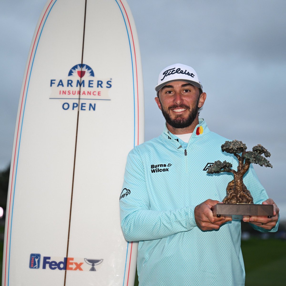 TGL's tweet image. TGL’s Max Homa is teeing off today, hoping to defend his title at the Farmers Insurance Open. 

Last Farmers, his irons were on FIRE - gaining 8.38 strokes on approaches to the green (1st overall in the field). All eyes on Max to see if he can recapture that magic in San Diego…