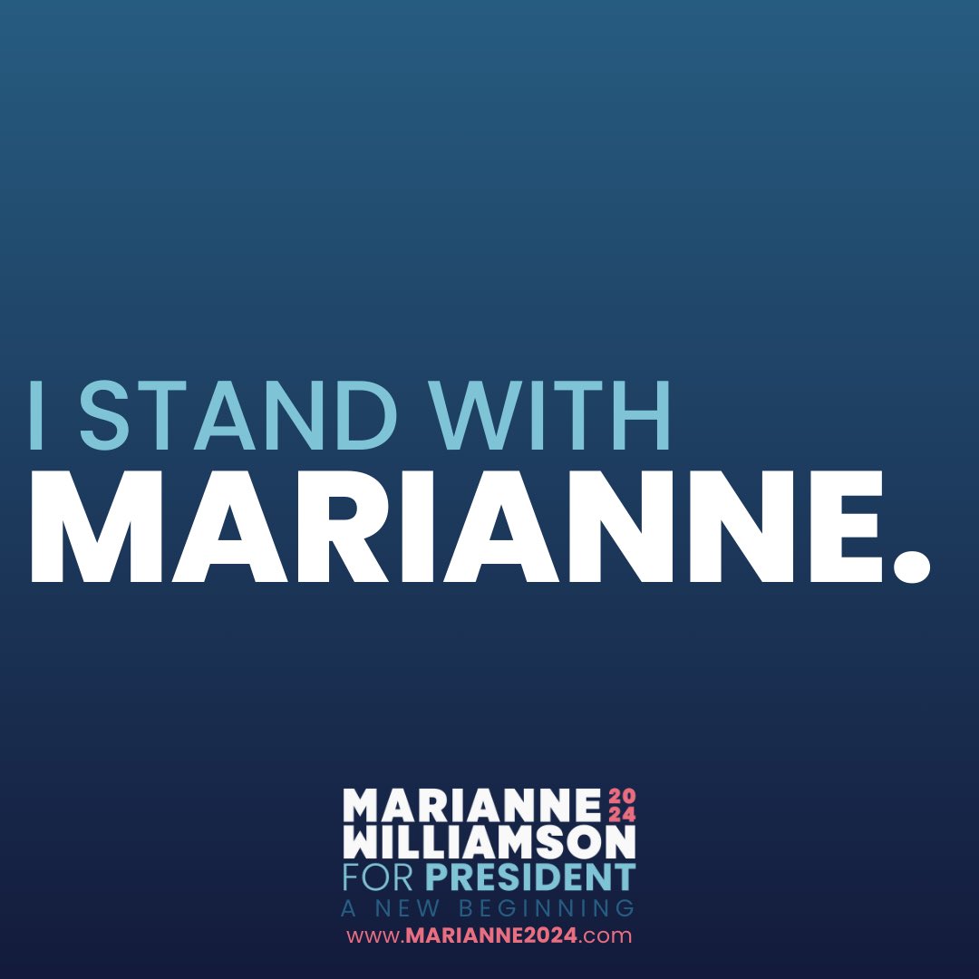 #Marianne2024 #ShesWithUs
