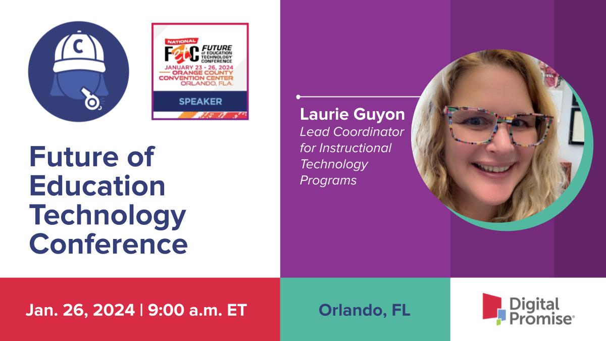 DigitalPromise's tweet image. Catch #DPCoach @SMILELearning at #FETC on Jan. 26 at 9 a.m. ET to learn more about &quot;Cultivating Innovative Leadership: Fostering a Culture of Creation&quot;

Be sure to add it to your calendar!