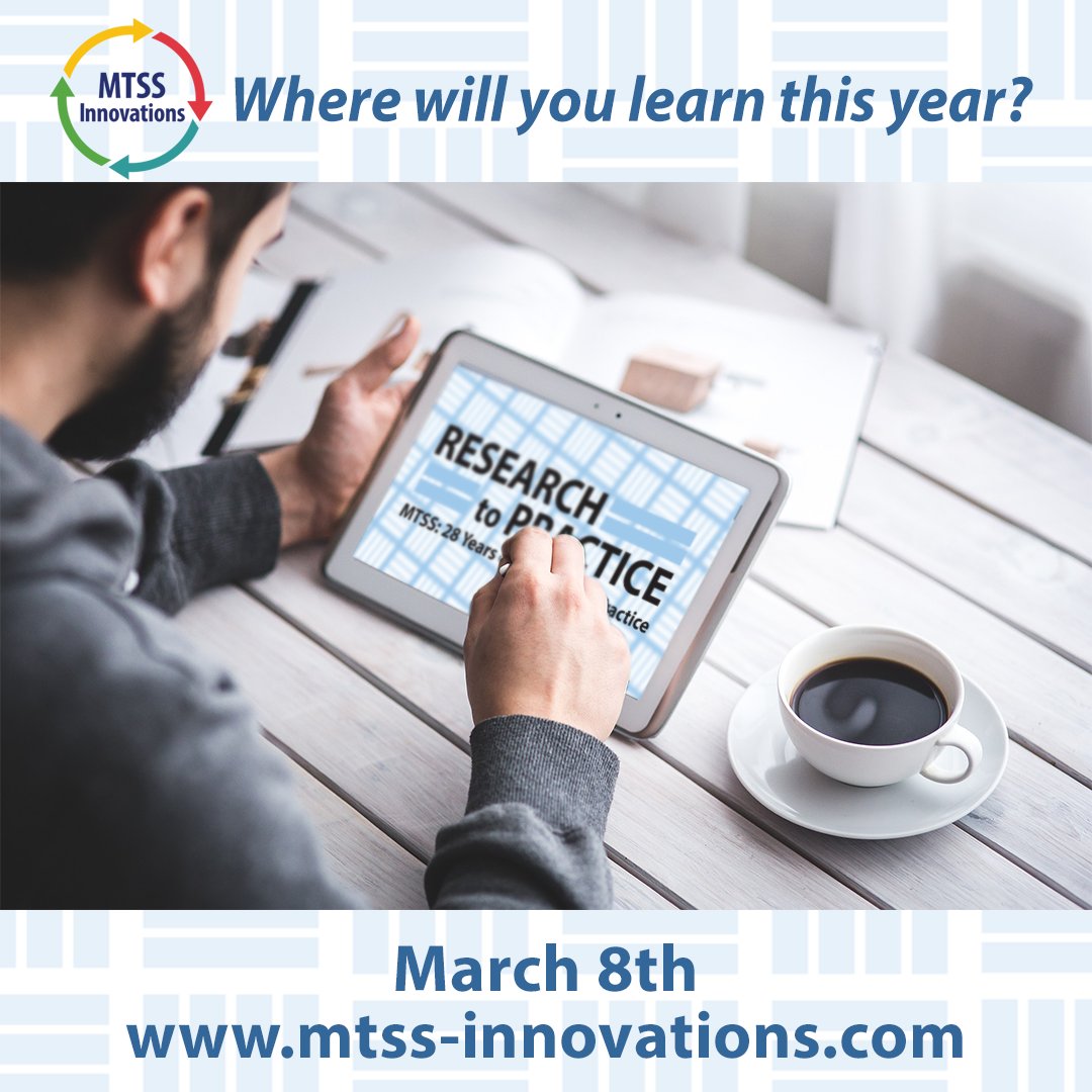 👉MTSS Innovations Conference 2024
28 Years of #Research to #Practice
Mar 8, 2024

mtss-innovations.com

#MTSSInnovations #MTSS #VirtualLearning #Education #conference2024