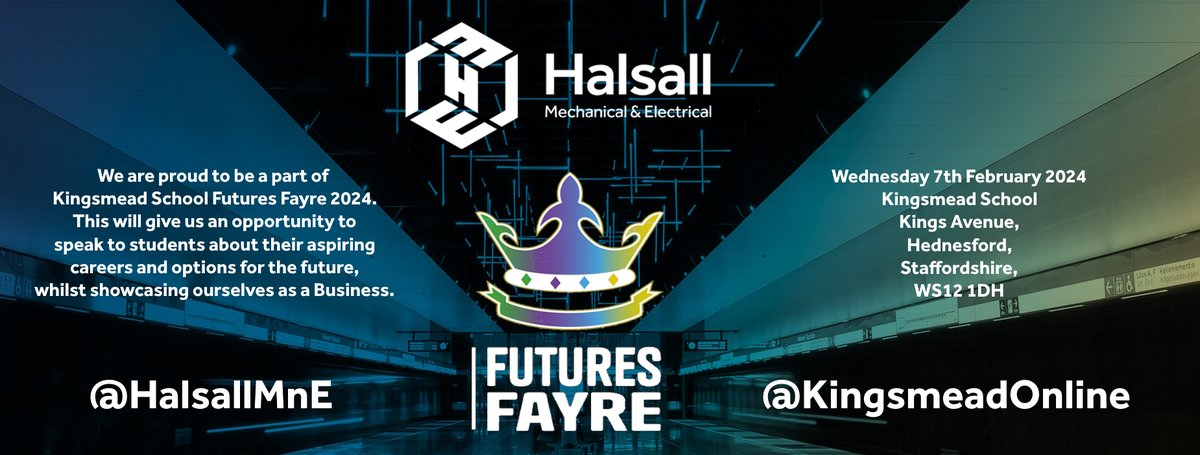 We are proud to be a part of this years <a href="/KingsmeadOnline/">Kingsmead</a> Futures Fayre 2024. Wednesday 7th February at Kingsmead High School.