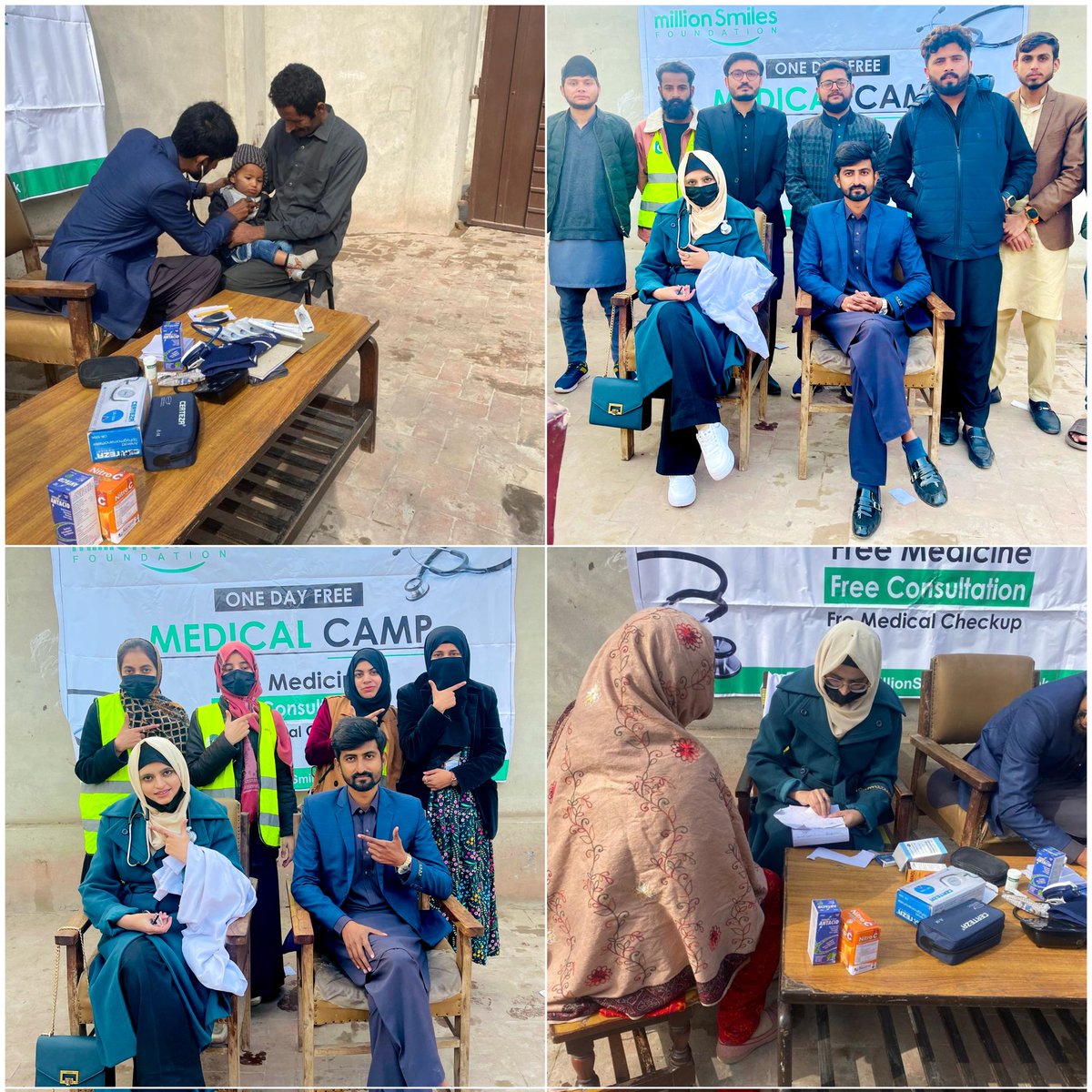 Thank you team Multan  for your services and joining us
This  free Medical camp is not possible without your cooperation✨
#MillionSmilesFoundation #HealthcareForAll #CommunityCare