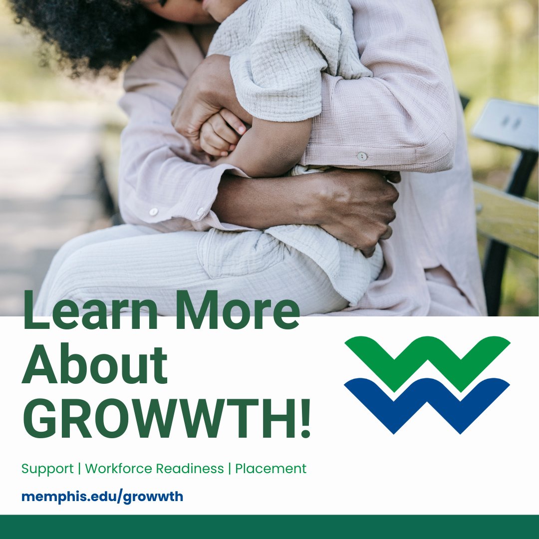 For West Tennessee parents, "Finding a good job" means many things. New opportunities, higher salary, better schedule, job training and a career path for success are all possible in the new year!
We'll show you the way. Learn how at memphis.edu/growwth/contac…
#growwth #growthmindset