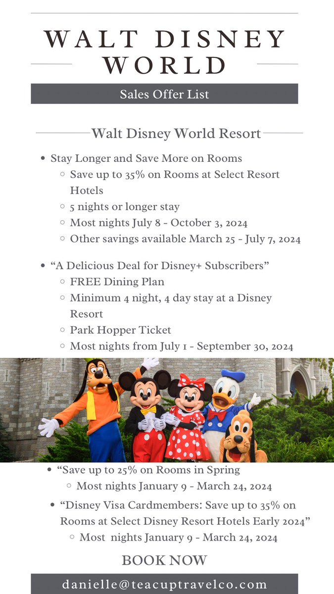 disney_dee_'s tweet photo. 🚨Your favorite vacations have some special offers happening right now!!🚨

Check them out below and let’s get your next vacation booked! 😊

Get with me today! 📧📲

🏰🐭✨🛳️🌎🎢 https://t.co/aE0mO30uv3
