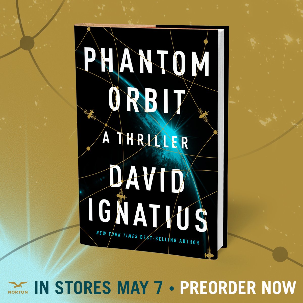 Excited to share the cover of 'Phantom Orbit,' my new thriller coming in May-- about the collision of space weapons and espionage--set in the shadow of the Ukraine war.