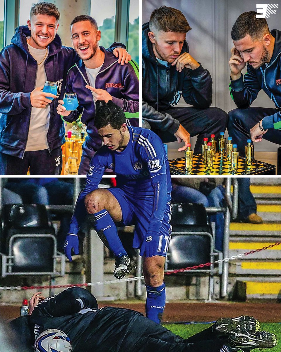 🤣🤝 Eden Hazard with the Swansea ball boy who he kicked back in 2013! 🇧🇪