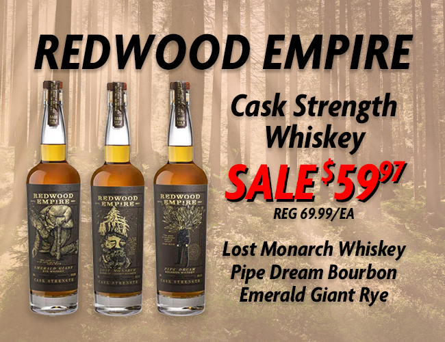 SALE Redwood Empire Cask Strength Whiskey
BUY NOW👉InternetWines.com