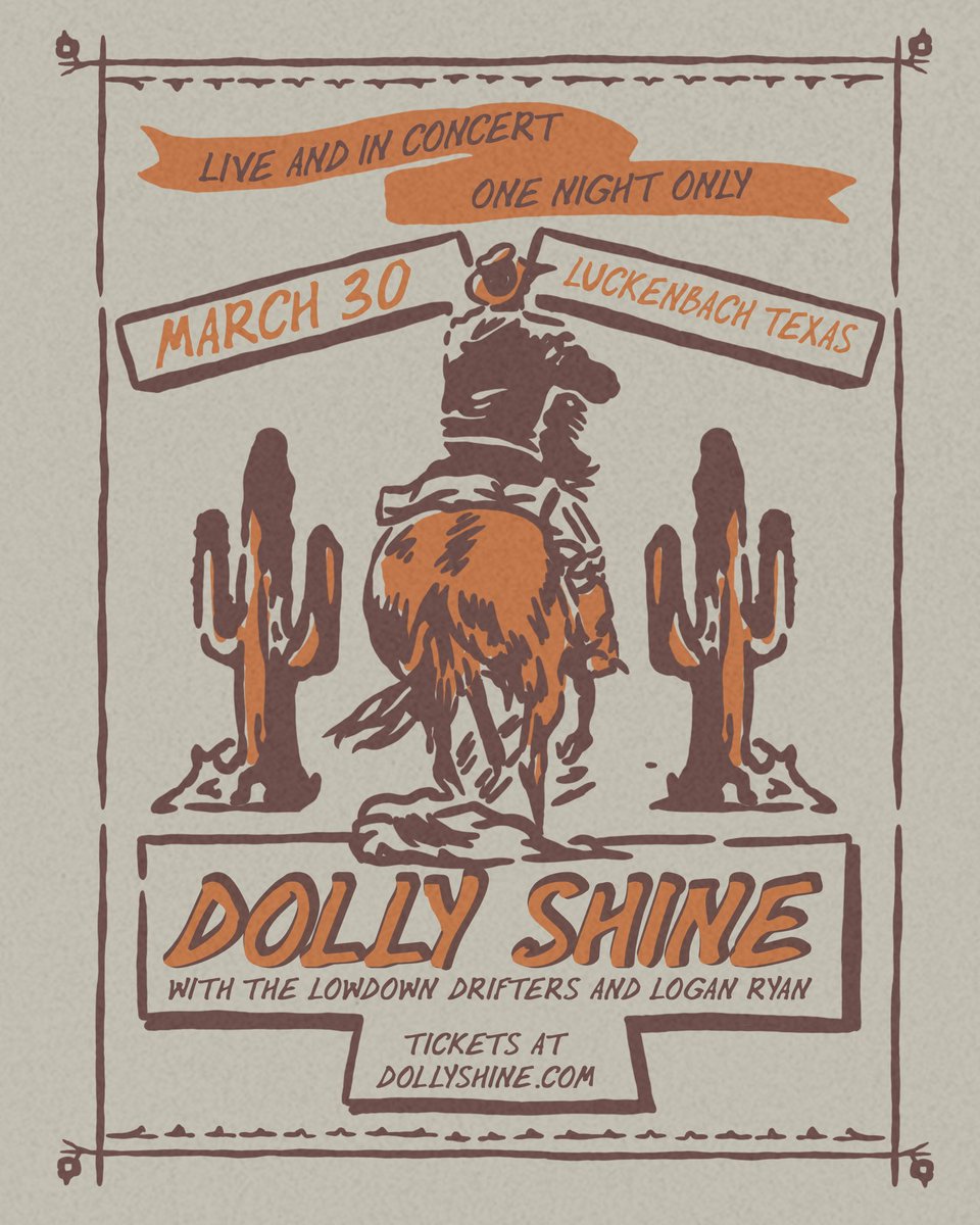 JUST ANNOUNCED! Stoked to be back at <a href="/LuckenbachTexas/">Luckenbach Texas</a> this March!

Tickets are on sale THIS Friday at 10AM - see y’all there!