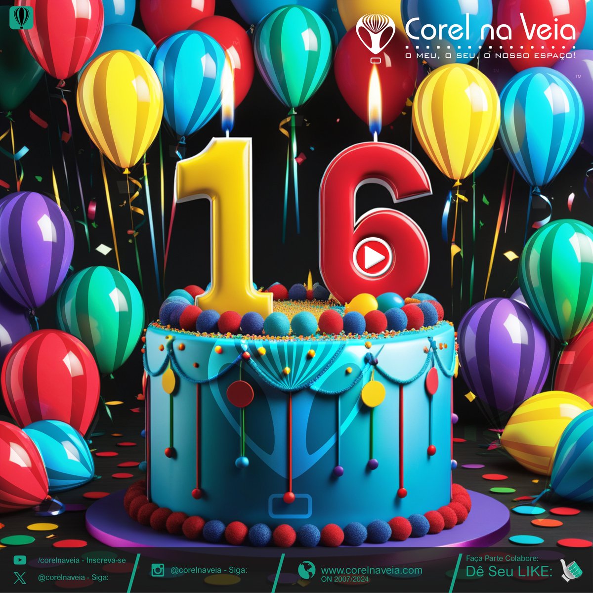 CorelnaVeia's tweet photo. #16Anos de #CorelnaVeia No #Youtube e Muito #CorelDRAW! Isso mesmo! 16 Anos de @CorelnaVeia Ininterruptos no Canal, Você é Nosso Convidado!
Teremos Sorteio no Canal, fiquem atentos! https://t.co/DGre4vlRXO
#Corel #CorelDRAW2022 #Cdr #SVG #EPS #Tiff #PNG #Macros #Qcode
#16Anos https://t.co/3T6ORJH1R1