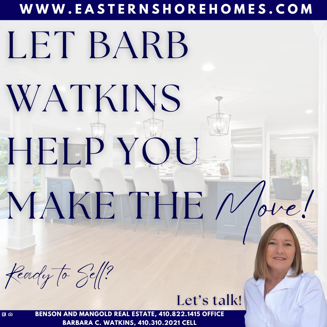Ready to sell? We have eager buyers waiting!

➡️ EasternShoreHomes.com

#easternshorehomes #easternshoremdhomes #realestate #bensonandmangold #maryland #homesforsale #secondhomes #vacationhomes #realestateagent #buy #sell #move #retire #family #luxuryhomes #waterfronthomes