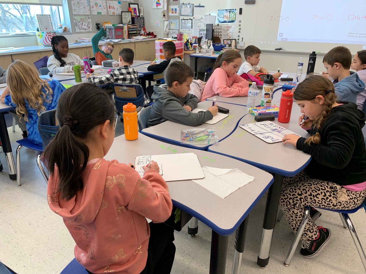 The best way to learn is through teaching. Mrs. Brown's 3rd graders showing off their math skills! <a href="/TeamBrownThird/">Erica Brown</a> <a href="/Methacton/">Methacton Schools</a>