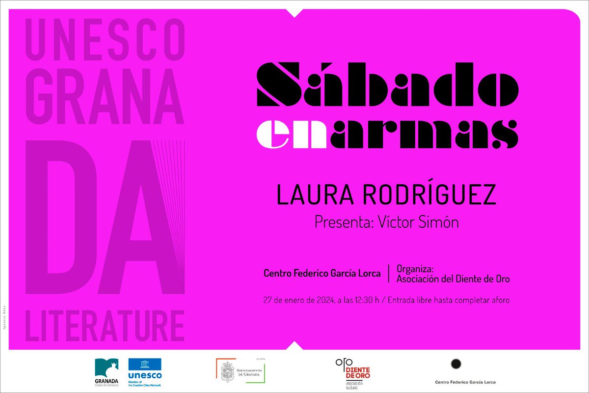 este sábado estaré en Granada, estupendamente acompañada, hablando de «anuncio». os esperamos en el Centro Federico García Lorca a las 12:30.