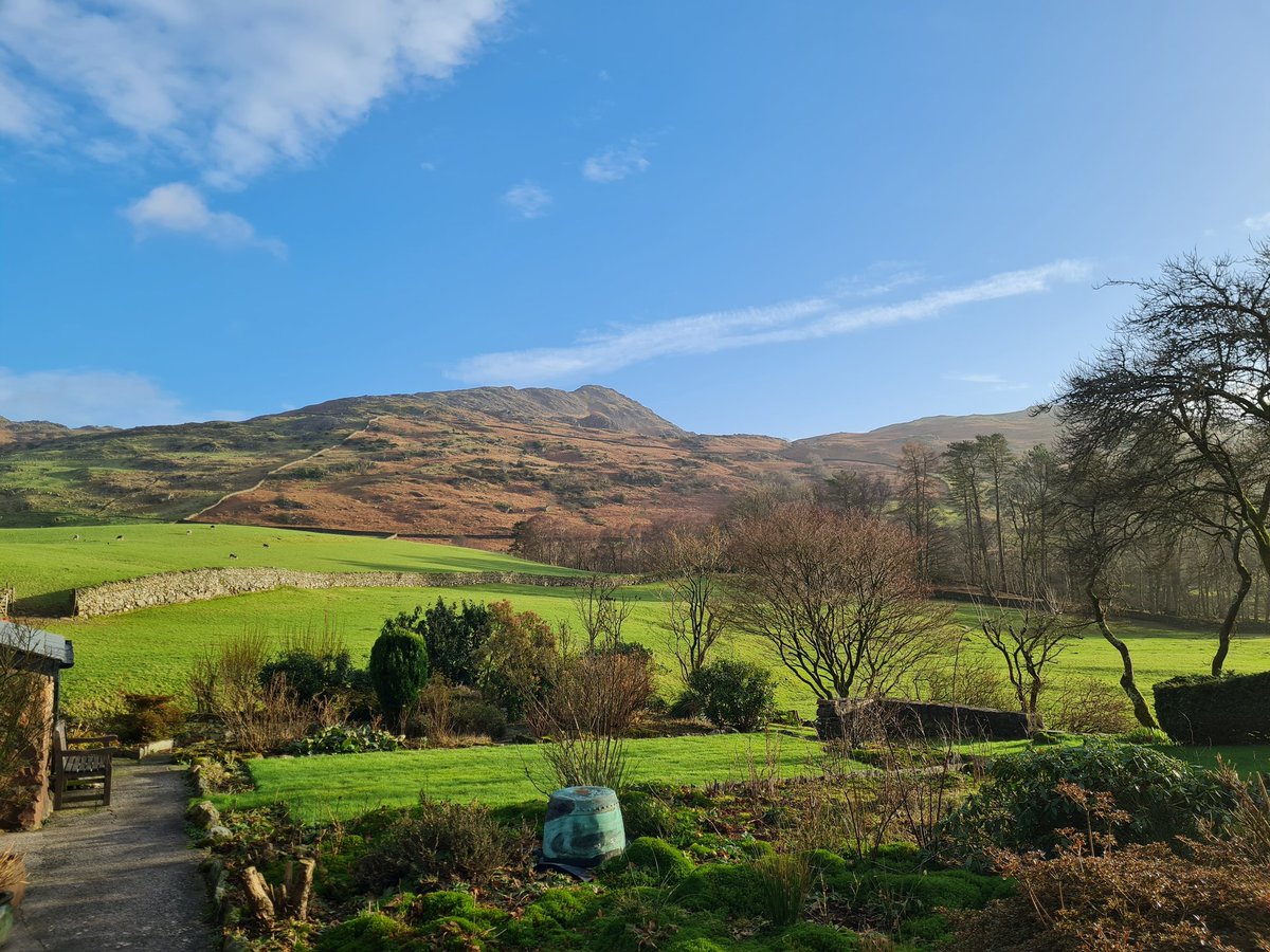 PhilSipocz's tweet photo. Bucked up a bit this afternoon. Chilly breeze though. I mentioned the wood pile last week but the poo pile is growing too! Good for the plants. #LakeDistrict #Kakes #Cumbria https://t.co/EGk6SVYTii